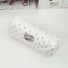 1 Hộp bút vải canvas chủ đề Miffy | Hộp bút in hình chú thỏ dễ thương chấm bi | Chất liệu bền, có khóa kéo | Hộp đựng văn phòng phẩm tối giản, thích hợp sử dụng hàng ngày, làm quà tặng cho học sinh, phần thưởng trong lớp học, quà tặng giữa bạn bè. - Nhiều màu - Xem 8