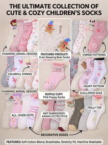 Bộ quà tặng gồm 20 đôi tất kiểu ballet dễ thương, họa tiết phối hợp, độ co giãn cao dành cho bé gái, thích hợp cho các dịp lễ, sinh nhật, mặc hàng ngày và tiệc tùng. - Nhiều màu - Xem 2