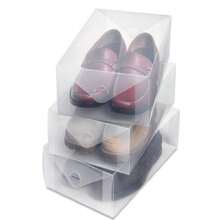 Whitmor 6362-2692-3 Clear Vue Men's Shoe Box Set of 3 - Transparente - Ver 1