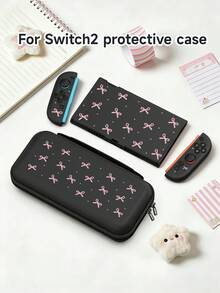 Ốp bảo vệ Switch màu hồng pastel, họa tiết chấm bi, túi đựng, phù hợp cho Switch2 (2025)/Switch OLED/Switch NS/Lite, phụ kiện chơi game Switch thế hệ thứ 2 mới, vỏ bảo vệ cho máy chơi game phiên bản pin mở rộng, món quà tốt nhất cho người chơi SWITCH. - Nhiều màu - Xem 1