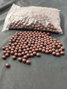 100/300/500颗9毫米（0.35英寸）随机颜色户外硬质粘土气枪弹丸，适合投掷练习 - 彩色 - 查看 8