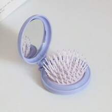 Bộ 1/3/5/10 chiếc lược mini gấp gọn dễ thương kèm gương tròn nhỏ gọn, lược kẹp đa năng 2 trong 1, thích hợp sử dụng hàng ngày và làm gương bỏ túi khi đi du lịch, dành cho phụ nữ và bé gái, quà tặng và quà lưu niệm. - A - Xem 4