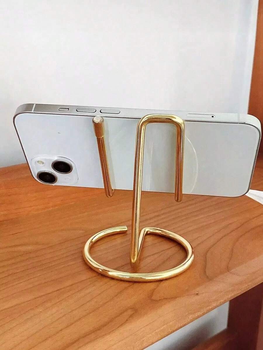 Desktop Phone Stand, Compatible With IPhone And Android Phones, Birthday Gift, Suitable For Giving To Family And Friends, Phone Stand, Phone Accessory - 金子 - 查看 1