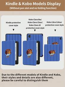 Kingsung 蓝色条纹时尚狗狗平板电脑保护套，兼容 iPad Air 8(M4)2026(11 英寸)、Air 8(M4)2026(13 英寸)、9.7/10.2/10.5/10.9/12.9/Pro 11、第十代，兼容三星 Galaxy Tab S6 Lite 10.4 英寸，兼容 Kindle Paperwhite 第十二代 2024、Kindle（第十一代）2022 版，柔软防摔保护，智能支架/自动唤醒/睡眠。 - 彩色 - 查看 11