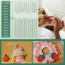 New 59pcs Crochet Tool Kit For Beginners, Yarn Crochet Hooks Set, Knitting Accessories Supplies, Random Color - Kitten Accessories Color Random - View 2