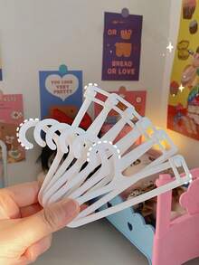 For Labubu 1-12pcs Multifunctional Plastic BJD Drying Rack For 15-17cm Doll Clothes, Adjustable Clothes Storage Hanger, White Shoe Rack, Accessory Display With Non-Slip Base And Kitchen Water Filter Function - Multicolor - View 4