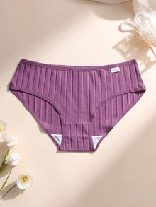 Quần lót nữ cỡ lớn bằng cotton co giãn nâng mông, định hình bụng, cạp trung, gợi cảm, thoải mái, thoáng khí, thích hợp mặc hàng ngày, chơi thể thao, tập yoga. - Màu tím - Xem 7