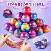 儿童DIY史莱姆，超弹力不粘手的史莱姆粘土，独立球形包装，是理想的工艺品、感官玩具、派对礼物和儿童奖品，也是开学必备品。 - 彩色 - 查看 2