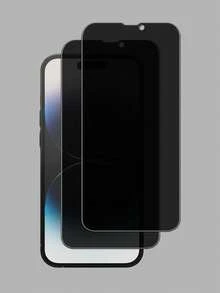 Bộ 2 miếng dán màn hình cường lực chống nhìn trộm, tương thích với các thiết bị Apple, chống trầy xước, chống va đập, lớp phủ chống dầu, cảm ứng mượt mà, phù hợp với các dòng máy Apple X/XR/11/12/13/14/15/16/16Plus/16Pro/16ProMax/16e/17/17 Air/17 Pro/17 Pro Max/17e. - màu đen - Xem 13