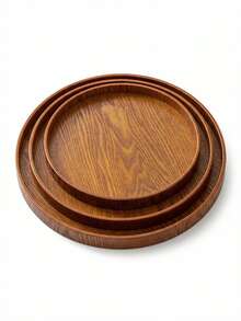 1/3 khay gỗ, màu nâu, dùng để đựng thức ăn, đồ ăn nhẹ, đồ uống, sushi, bít tết, pizza, món tráng miệng, bánh ngọt, bánh mì, khay ăn sáng, khay cà phê, khay trà, khay đồ nguội. - màu nâu - Xem 10