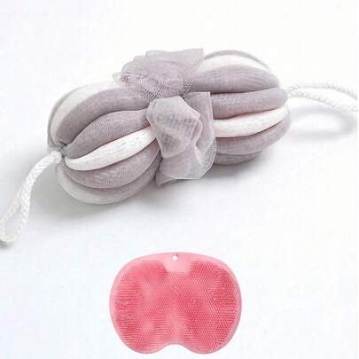 2pcs-4pcs Stretchable Large Bath Sponge, Adult Summer Exfoliating Towel, High-Quality Lather Maker