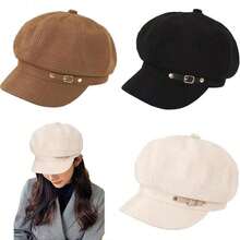 Women's Beret Hat Fashion Elegant Retro Style Breathable Sun Hat For Spring Summer Fall Winter Versatile Casual Cap For Work Travel Daily Wear - White - View 5