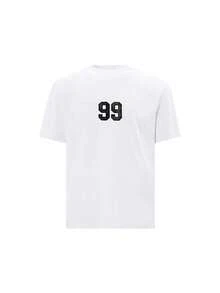 MT99 迷彩拼接印花短袖街头休闲时尚 - 白色 - 查看 5