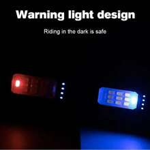 Super Bright Dual LED Bike Headlight, USB Charging Waterproof Bicycle Light with Side Warning Lamp & Power Indicator, Cycling Safety Equipment for Mountain & Road Bikes - Negro - Ver 5