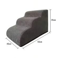 Escaleras para mascotas, escalones para cama de perro antideslizantes, rampa, desmontable y lavable para perros pequeños y ancianos, escaleras para perros para cama y sofá, adecuado para poodle, corgi, gatos - Multicolor - Ver 3
