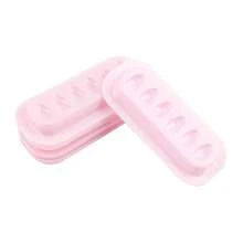 MyAoKuE-Up 100Pcs Tray For Mascara Glue, Plastic Strip-Shaped Pad For Extending Eyelash Length, Plastic Pad Tray For Eyelash Technicians, Professional Eyelash Grafting Tools. - Multicolor - View 13