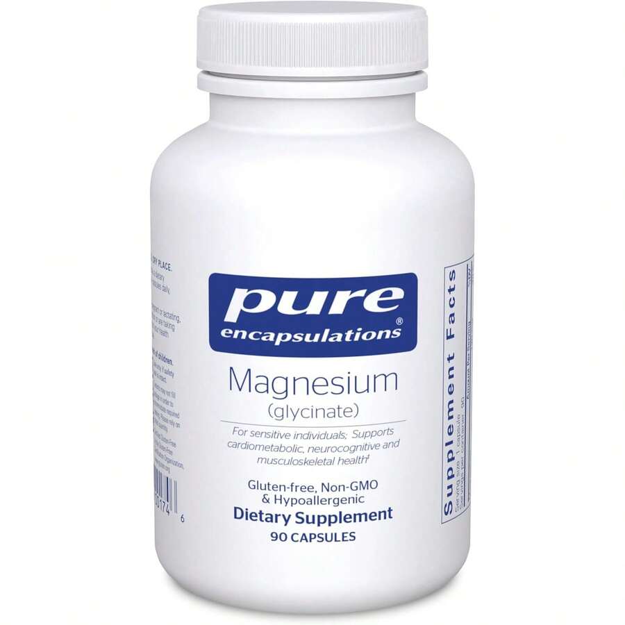 Magnesium Glycinate Capsules – High Absorption Magnesium Supplement For Daily Nutrition, Relaxation & Wellness | 90 Count - 1 Bottle - 查看 1