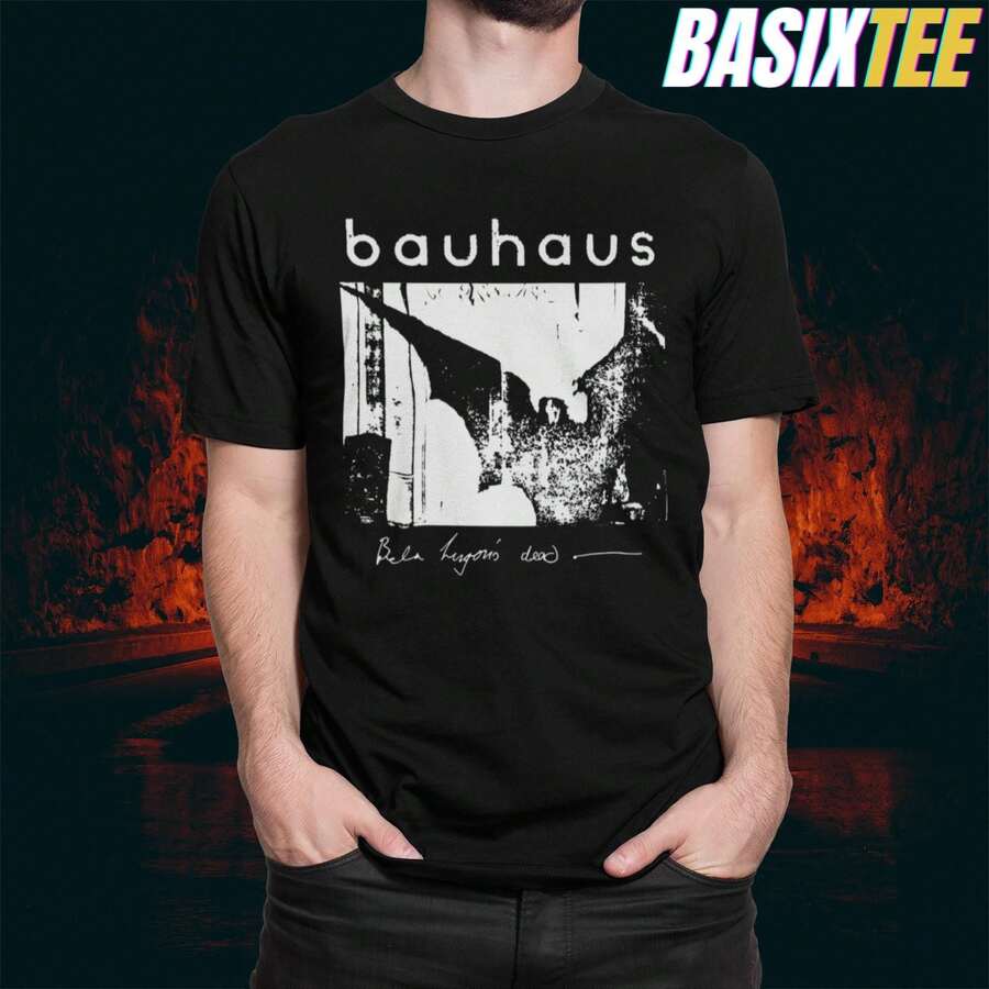 Bauhaus Bela Lugosis Dead T-Shirt Rock Music Shirt - 黑色 - 查看 1