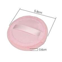 5个单面压制缎带粉扑，圆形小号散粉扑，定妆工具 - 彩色 - 查看 7