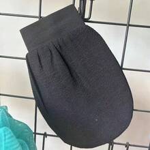 Găng tay tẩy tế bào chết hai mặt, găng tay tẩy tế bào chết sâu, phù hợp cho cả nam và nữ, găng tay tắm tẩy tế bào chết (màu đen) - màu đen - Xem 8