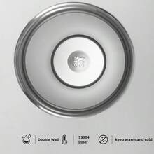 1 cốc giữ nhiệt bằng thép không gỉ màu xám nhạt có ống hút, dung tích lớn, cốc cà phê chân không, cốc du lịch tiện dụng, quà tặng. - Màu Xám nhạt - Xem 9