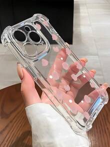 Funda de teléfono creativa con diseño de pantalla alta anti-caída y tulipán rosa transparente compatible con Apple 17 Pro Max/ 9 Pro XL/ Smart 8/ Hot 40i/Spark 20/Spark 20C/Spark Go 2024/ Moto G84/Honor X9b/1+ Ace 3V/Galaxy S25 S24Ultra S24Plus S24FE S23 S22 S21 S20 A73 A72 A70 A55 A54 A53 A52 A50 A30 A42 A35 A34 A33 A25 A24 A20 A30 A15 - transparente - Ver 2
