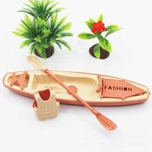 3pcs Set[2026 Summer Birthday Edition]Realistic Kayak Toy Paddle Life Jacket Model, Birthday Decor (Summer Home Decoration/Bookshelf/Windowsill/Collection Display), Random Color - Multicolor - View 2
