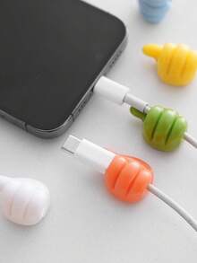 50/30/10pcs Thumb Clips, Cartoon Hand-Shaped Sticky Clips, Cable Organizers, Finger Clips, Silicone Charging Cable Organizers, Phone And Data Cable Management Hooks, Multi-Function Cable Fixers, Battery And Power-Free Cable Management Accessories - Multicolor - View 4
