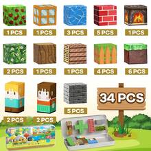 32-200块磁性积木，磁性立方体感官STEM玩具，适合男孩、女孩，可作万圣节装饰、复活节生日礼物、户外旅行游戏（0.8英寸/2厘米），适合3岁以上儿童 - 彩色 - 查看 11