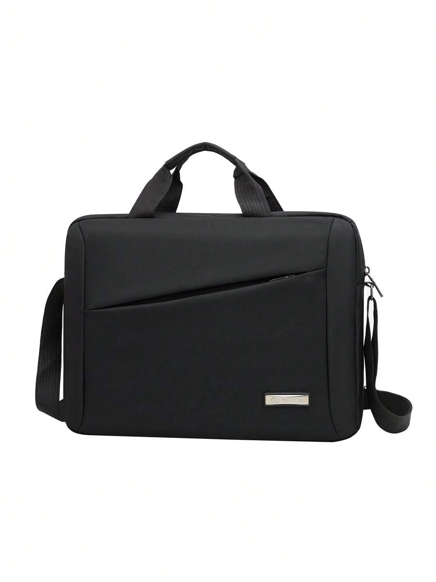 1 chiếc túi nam thời trang đa năng dung tích lớn, cặp xách công sở đựng laptop, chiều rộng 40cm/15.6in, chiều cao 30cm/11.7in, độ dày 7cm/2.73in