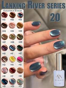 MIANEL GEL 21 Colors Glass Bead Cat Eye Gel Nail Polish 2026 New Style Super White Pink Purple Red Blue Magnetic Cat Eye Nail Polish Professional Nail Salon Use - Multicolor - View 32