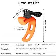 Chân đế silicon điều chỉnh được, chân đế mini linh hoạt phù hợp cho APEMAN và các loại camera hành động khác. - Xem 9