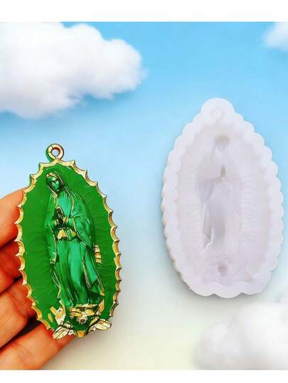 Silicone Mold For Little Angel, Virgin Mary Angel Keychain, Silicone Mold For Phone Charm, Jewelry Accessory Mold