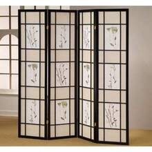 Small Flower Room Divider Black 4 - Black - View 6