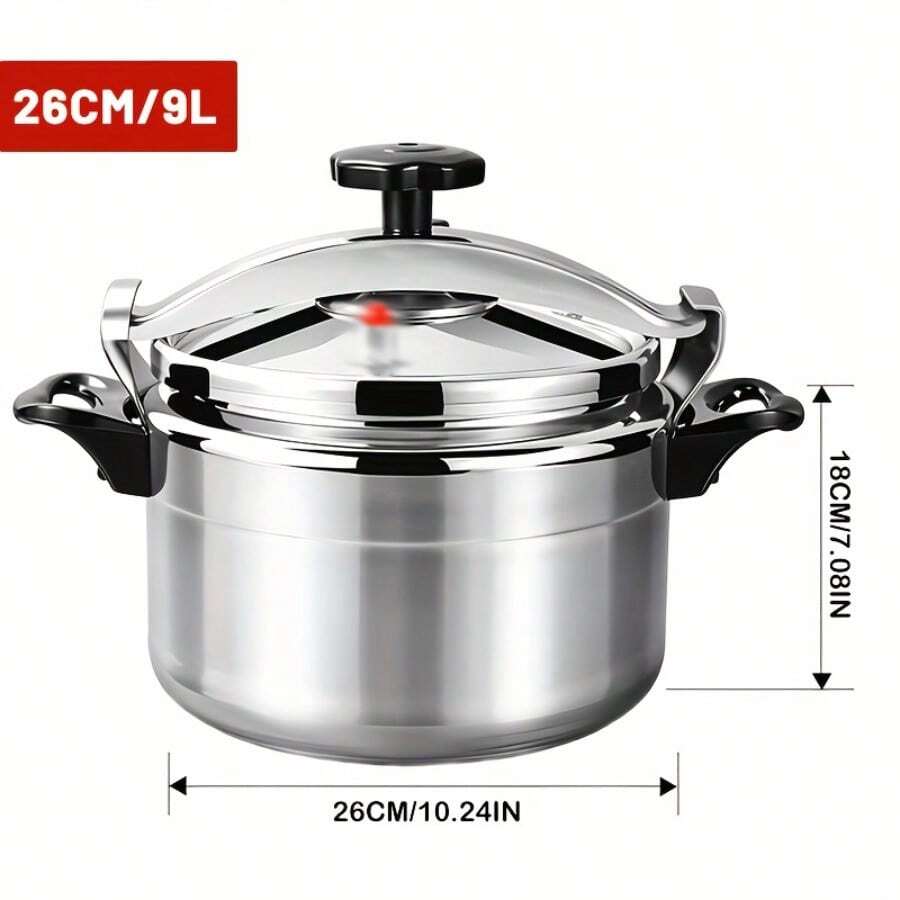 1.32gal/2.38gal Silvery Aluminum Protective Cooker, Steamer, Kitchen Cooker - View 1