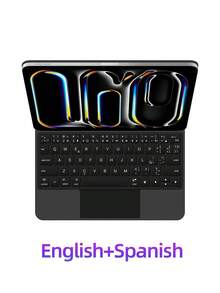 Funda con teclado para iPad Pro 11"/13" M5 M4 2025/2024, A2836 A2837 A3006 A3357 A3358 A3359 A3007 A3360 Modelos, Funda con teclado inalámbrico magnético inteligente con retroiluminación y multitáctil - Ver 41