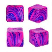 Fidget Toys Stress Cube, 1.38"*1.38" Stress Balls For Kids Adults Stress Relief, Ice Squishy Cube Sugar Balls, Sensory Toys For Kids With Autism An Danxiety Disorder(Green) - 紫色 - 查看 2