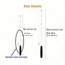 12pcs/Set Cat Toy Wand Interactive Set, Pet Cat Toys With Feather Decor, Retractable Bell Replacement Fishing Rod Suitable For All Cats, Random Color - Multicolor - View 2
