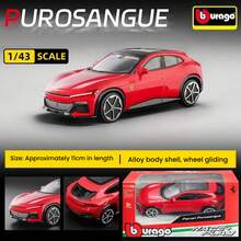 Burago 1:43 比例法拉利地球系列，Enzo、458、488、F40、Roma、250 Testa Rossa、Purosangue、SP1、Portofino 合金压铸赛车模型静态微缩车玩具收藏品男士礼物 - 彩色 - 查看 15