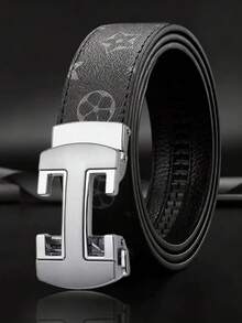 男士自动扣休闲皮带，时尚商务百搭高品质皮带，适合年轻男士 - 彩色 - 查看 10