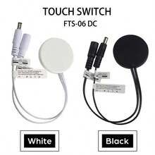 Controlador de tira LED regulable con sensor táctil penetrable oculto, sin necesidad de perforar, de 5V-24V 5A - Blanco - Ver 2
