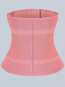 CZXMY Women's Breathable Sports Waist Trainer With Hook And Loop Fastener, Waist Cincher - Baby Pink - View 3
