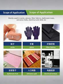 柔软防滑橡胶胶水，半透明胶水，适用于鞋底、浴室地毯、袜子等，增强摩擦力。 - 彩色 - 查看 7