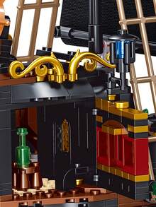 18+ Adult Pirate Ship Building Block Set, A Unique Adult Game Toy That Can Relieve Anxiety, With Decorative Sticker Style Model, Helpful For Stress Relief And Anxiety Reduction, Ideal For Couple Interaction And Puzzle Games - Multicolor - View 7