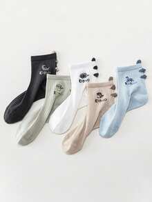 5 đôi tất trẻ em hình khủng long hoạt hình mới năm 2026, tất lưới mỏng thoáng khí, tất cho bé trai và bé gái, tất cho em bé - Nhiều màu - Xem 7