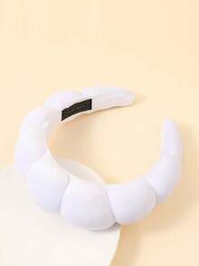 1条高品质天鹅绒发带，适用于水疗、护肤和造型 - 墨綠色 - 查看 4