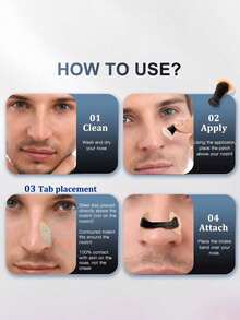 60 Count Magnetic Nose Strip – Nose Magnet For Breathing, Magnetic Strips For Men And Women, Breathe Smoothly With Nose Magnets, Reduce Snoring, Improve Sleep Quality - 多色的 - 查看 8