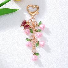 1 chiếc móc khóa hình hoa linh lan mùa xuân, phụ kiện túi xách độc đáo, nghệ thuật và đa năng. - Nhiều màu - Xem 9