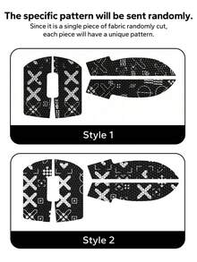 1 Pc GPW Anti-Slip Grip Tape, 1st & 2nd Gen GPW Mouse Grip Tape, Printed Skeleton Design, Smooth Grip Tape For Wireless E-Sports Mouse - Multicolor - View 13