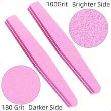 粉色菱形海绵指甲锉，双面指甲抛光打磨器美甲工具 - 粉色 - 查看 5
